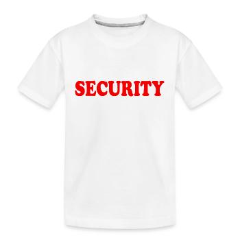 Security - Kids' Premium Organic T-Shirt - white - Front
