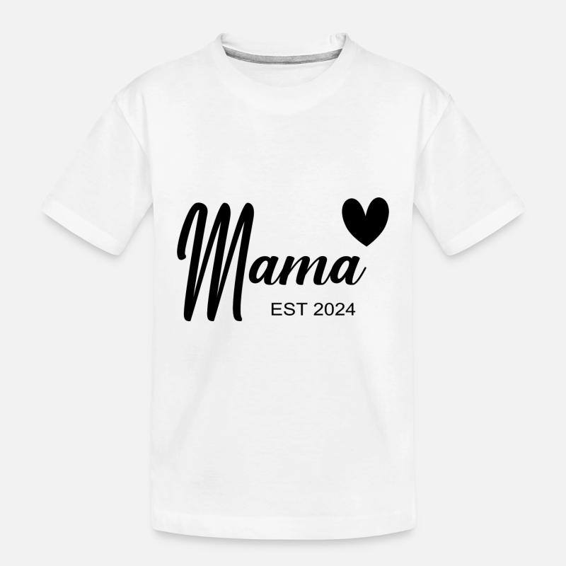 Mama Est 2024 - Kinder Premium Bio T-Shirt - Weiß