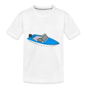 Bateau GDR Dessin BD Ostalgie Ossi Osten Ibis - T-shirt bio Premium Enfant - blanc - Devant