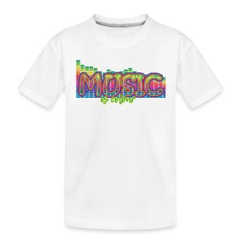 Music Music - Kids' Premium Organic T-Shirt - white - Front