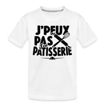 Je Peux Pas J'ai Pâtisserie - T-shirt bio Premium Enfant - blanc - Devant