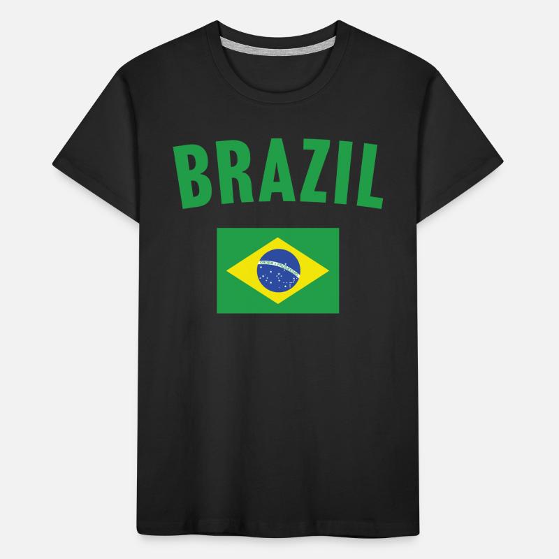 Drapeau du Brésil T-shirt bio Premium Enfant