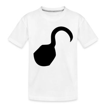 Pirat Haken - Kinder Premium Bio T-Shirt - Weiß - Vorne