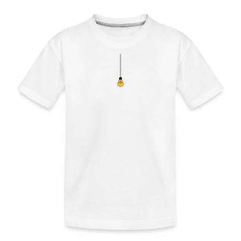 câble de plafond suspendu ampoule lumière id de l'électricité - T-shirt bio Premium Enfant - blanc - Devant