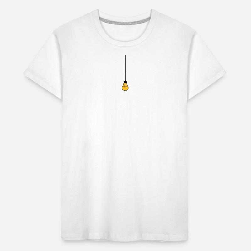 ceiling top cable hang light bulb light electricity id Kids' Premium Organic T-Shirt