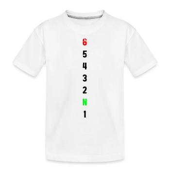 Retro Graphic Motorcycle Rider Motorcyclist Biker - Kinder Premium Bio T-Shirt - Weiß - Vorne
