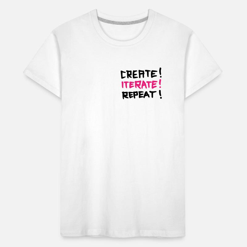 Create Iterate Repeat Kids' Premium Organic T-Shirt