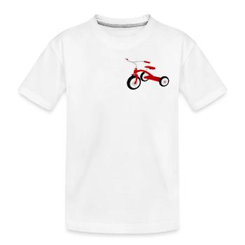 Kinderfahrrad. - Kinder Premium Bio T-Shirt - Weiß - Vorne