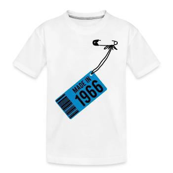 Anniversaire T-shirt 1966 du - T-shirt bio Premium Enfant - blanc - Devant