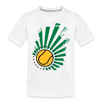 Design de tennis (Stars) - T-shirt bio Premium Enfant - blanc - Devant