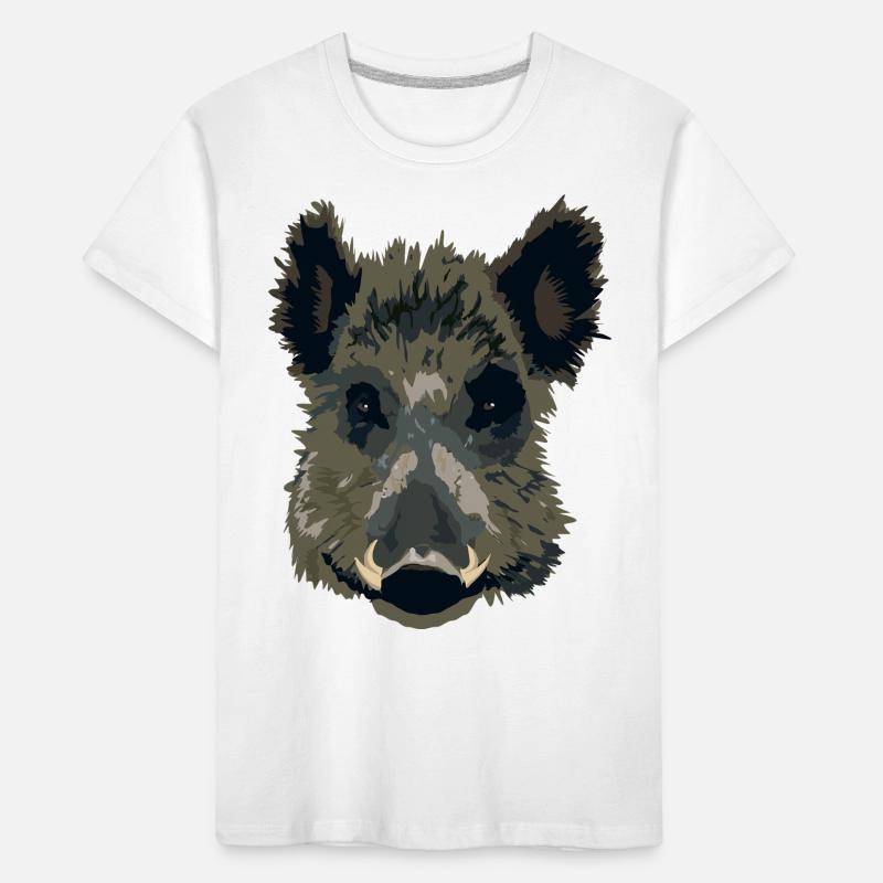 Wilsau oder Wildschwein als Geschenk Kinder Premium Bio T-Shirt