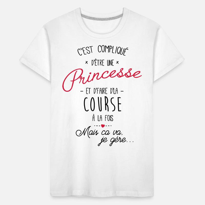 Princesse et Course T-shirt bio Premium Enfant