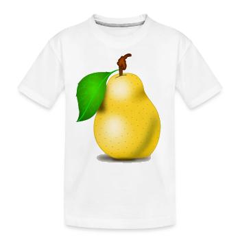 poire - T-shirt bio Premium Enfant - blanc - Devant