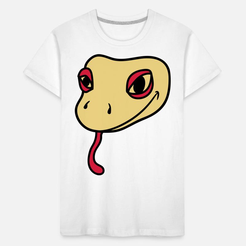 head face gecko lizard real snake reptile Kids' Premium Organic T-Shirt