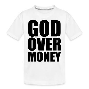 God - Kids' Premium Organic T-Shirt - white - Front