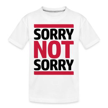 Citer Désolé pas - T-shirt bio Premium Enfant - blanc - Devant