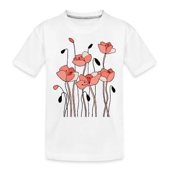 Fleur - T-shirt bio Premium Enfant - blanc - Devant