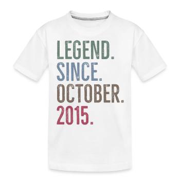 Legende seit Oktober 2015 - Kinder Premium Bio T-Shirt - Weiß - Vorne