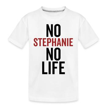 Pas de Stéphanie Pas de vie - T-shirt bio Premium Enfant - blanc - Devant