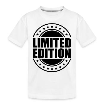 Limited Edition - Kinder Premium Bio T-Shirt - Weiß - Vorne