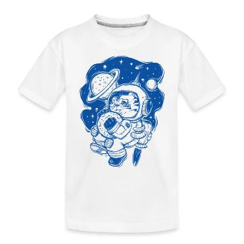 Astro tiger - Kinder Premium Bio T-Shirt - Weiß - Vorne