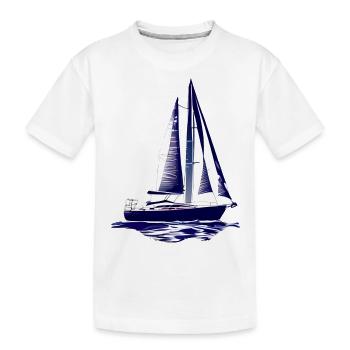 voilier voilier voilier voilier voilier voilier - T-shirt bio Premium Enfant - blanc - Devant