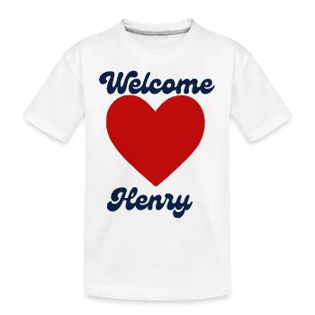 Henry willkommen - Kinder Premium Bio T-Shirt - Weiß - Vorne