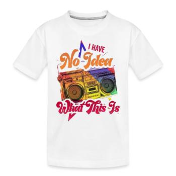 Music, Retro, Heavy Metal, Hard Rock, Punk, Vinyl, Pop - Kids' Premium Organic T-Shirt - white - Front