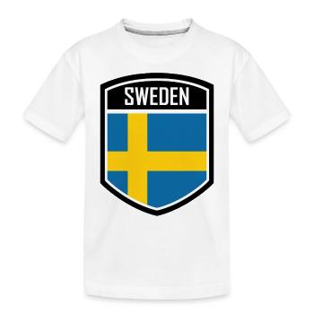 Suède Suède Scandinavie Pays nordiques Viking Europe - T-shirt bio Premium Enfant - blanc - Devant