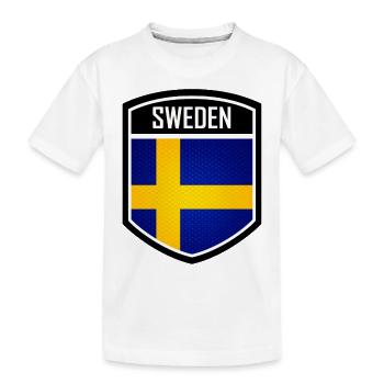 Suède Suède Scandinavie Pays nordiques Viking Europe - T-shirt bio Premium Enfant - blanc - Devant