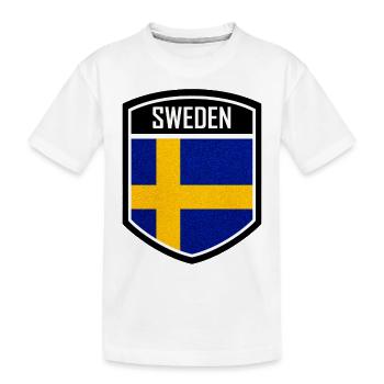 Suède Suède Scandinavie Pays nordiques Viking Europe - T-shirt bio Premium Enfant - blanc - Devant
