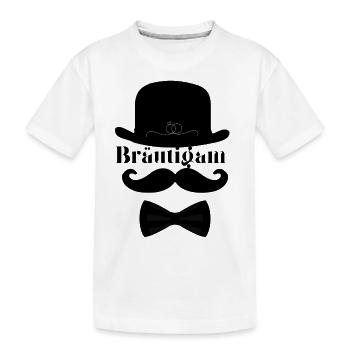 Bräutigam Gentleman - Kinder Premium Bio T-Shirt - Weiß - Vorne