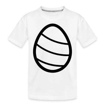 Oeuf de Pâques - T-shirt bio Premium Enfant - blanc - Devant