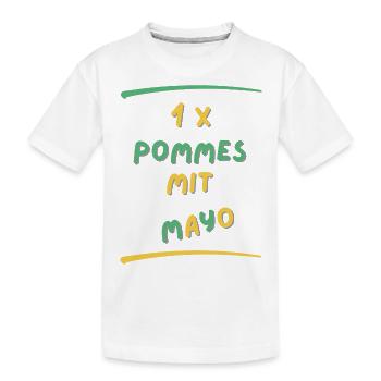 Mayo frites Français - T-shirt bio Premium Enfant - blanc - Devant