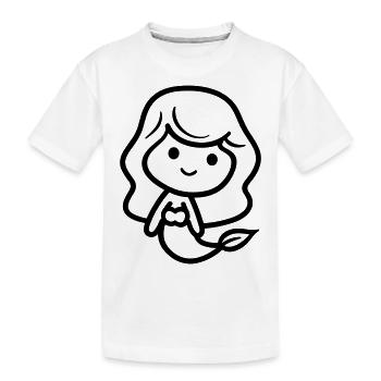 Sirène - T-shirt bio Premium Enfant - blanc - Devant