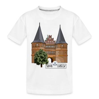 Porte Holsten Lübeck // Illustration - T-shirt bio Premium Enfant - blanc - Devant