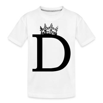 couronne D - T-shirt bio Premium Enfant - blanc - Devant