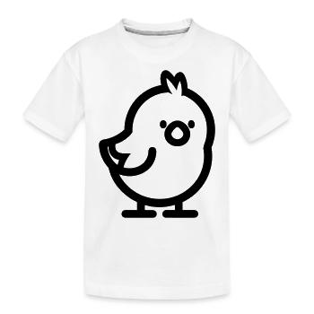 chick - Kids' Premium Organic T-Shirt - white - Front