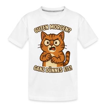 Bonjour Chat de glace très mince - T-shirt bio Premium Enfant - blanc - Devant
