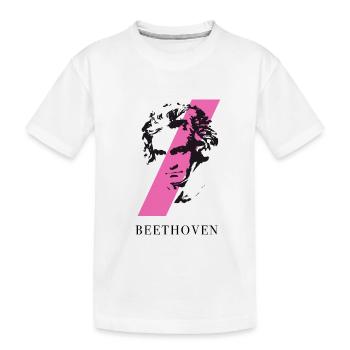 beethoven punk musik festival klassik komponist ta - Kinder Premium Bio T-Shirt - Weiß - Vorne