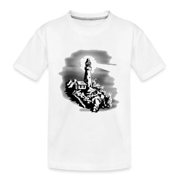 Phare de la mer de Mer Nautik Nature Ahoi bateau - T-shirt bio Premium Enfant - blanc - Devant