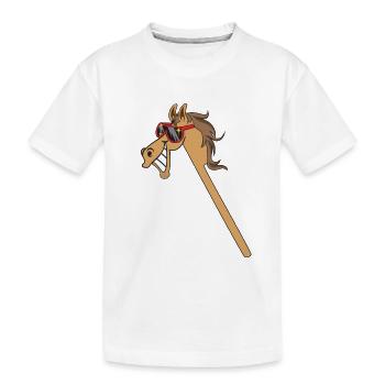Hobby Horse Hobby Horsing drôle - T-shirt bio Premium Enfant - blanc - Devant