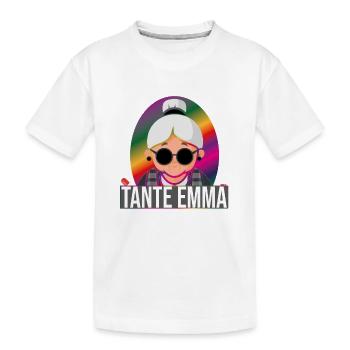 Tante Emma Festival Hardstyle Rave Geschenk - Kinder Premium Bio T-Shirt - Weiß - Vorne