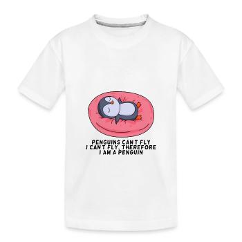 manchot - T-shirt bio Premium Enfant - blanc - Devant