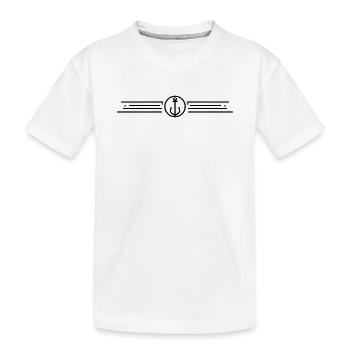 Ancre ligne lignes de symbole décoration - T-shirt bio Premium Enfant - blanc - Devant