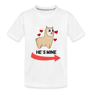 He is Mine - Partnerlook 1 - T-shirt bio Premium Enfant - blanc - Devant