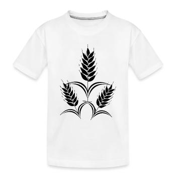 3 ears of corn - Kids' Premium Organic T-Shirt - white - Front