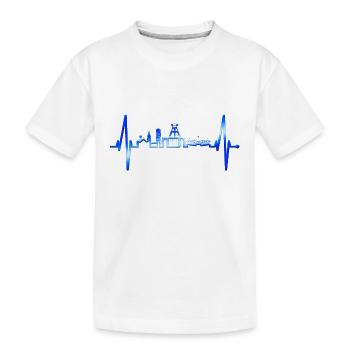 Bochum Heartbeat Bochum Skyline Accueil Ruhrpott - T-shirt bio Premium Enfant - blanc - Devant