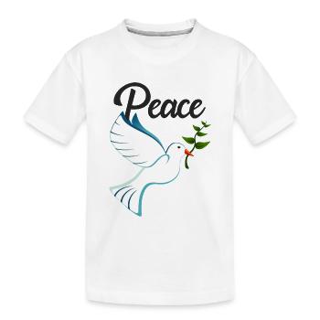 PAIX Colombe de la Paix - T-shirt bio Premium Enfant - blanc - Devant