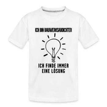 Bauwerksabdichter Beruf Ausbildung - Kinder Premium Bio T-Shirt - Weiß - Vorne